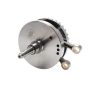 S&S Cycle 320-0471 2007+ BT B-Style 4-5/8in Stroke Flywheel Assembly w/o Sprocket Shaft Bearing Race