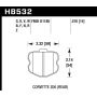 Hawk Performance HB532F.570 HPS Disc Brake Pad