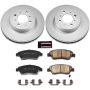 PowerStop CRK694 Genuine Geomet Coated Rotor and Low-Dust Ceramic Brake Pad Kit