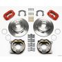 Wilwood 140-13719-R Forged Dynalite P/S Park Brake Kit Red Ford 8.8 Special w/2.50in Offset-5 Lug