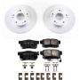 PowerStop CRK5860 Genuine Geomet Coated Rotor and Low-Dust Ceramic Brake Pad Kit