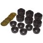 Prothane 07-14 Chevy Silverado Body Mount 12 Bushing Kit - Black