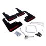 Rally Armor MF32-UR-BLK/RD-X Black Mud Flap/Altered Font Red Logo