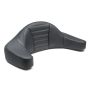Mustang Motorcycle 79013GM Mustang 93-13 HD FL Super Touring Extended Arm Wrap-Around Backrest Deluxe - Black w/Grey Stitching