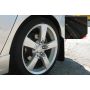 Rally Armor MF9-UR-BLK/SIL Black Mud Flap/Silver Logo