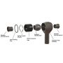 Ridetech 90002772 R-Joint 3/4-16 LH x 5/8 Bolt - Includes spacers for bracket spacing of 1.75