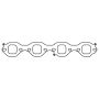 Cometic Gasket C15176-030 Cometic Ford 302/351W Windsor V8 .030in MLS Exhaust Mani Gskt Set-1.516in x 1.570in Rectangle Port
