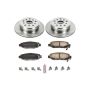 PowerStop KOE1080 OE Stock Replacement Low-Dust Ceramic Brake Pad and Rotor Kit