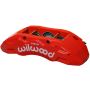 Wilwood 120-13816-RD Caliper-TX6R- L/H - Red 2.00/1.88/1.88in Pistons 1.38in Disc