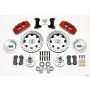 Wilwood 140-10742-DR Dynapro 6 Front Hub Kit 12.19in Drilled Red 74-80 Pinto/Mustang II Disc Spindle only