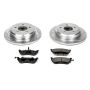 PowerStop K1331 Z23 Daily Driver Carbon-Fiber Ceramic Brake Pad and Drilled & Slotted Rotor Kit