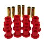 Prothane 74-77 Jeep Cherokee Front Spring & Shackle Bushings (w/ 1.25in OD Main Eye) - Red