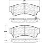 Stoptech 305.11640 Street Select Brake Pads - Rear