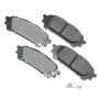 Akebono ACT1004 Akebono ProACT Ultra Premium Ceramic Disc Brake Pad Kit