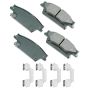 Akebono ACT1020 Akebono ProACT Ultra Premium Ceramic Disc Brake Pad Kit