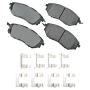 Akebono ACT1078A Akebono ProACT Ultra Premium Ceramic Disc Brake Pad Kit