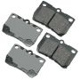 Akebono ACT1113 Akebono ProACT Ultra Premium Ceramic Disc Brake Pad Kit