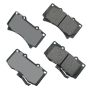 Akebono ACT1119 Akebono ProACT Ultra Premium Ceramic Disc Brake Pad Kit