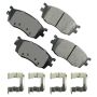 Akebono ACT1156 Akebono ProACT Ultra Premium Ceramic Disc Brake Pad Kit
