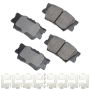 Akebono ACT1212A Akebono ProACT Ultra Premium Ceramic Disc Brake Pad Kit