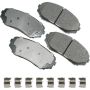 Akebono ACT1258 Akebono ProACT Ultra Premium Ceramic Disc Brake Pad Kit