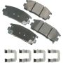 Akebono ACT1275 Akebono ProACT Ultra Premium Ceramic Disc Brake Pad Kit