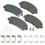 Akebono ACT1338A Akebono ProACT Ultra Premium Ceramic Disc Brake Pad Kit