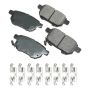 Akebono ACT1354A Akebono ProACT Ultra Premium Ceramic Disc Brake Pad Kit