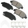 Akebono ACT1394A Akebono ProACT Ultra Premium Ceramic Disc Brake Pad Kit