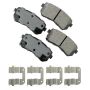 Akebono ACT1398 Akebono ProACT Ultra Premium Ceramic Disc Brake Pad Kit