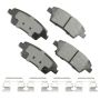 Akebono ACT1551 Akebono ProACT Ultra Premium Ceramic Disc Brake Pad Kit