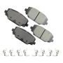 Akebono ACT1596 Akebono ProACT Ultra Premium Ceramic Disc Brake Pad Kit