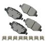 Akebono ACT1612 Akebono ProACT Ultra Premium Ceramic Disc Brake Pad Kit