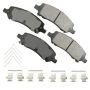 Akebono ACT1647 Akebono ProACT Ultra Premium Ceramic Disc Brake Pad Kit