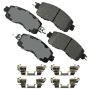 Akebono ACT1650 Akebono ProACT Ultra Premium Ceramic Disc Brake Pad Kit