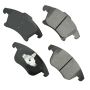 Akebono ACT1653 Akebono ProACT Ultra Premium Ceramic Disc Brake Pad Kit