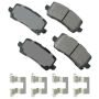 Akebono ACT1698 Akebono ProACT Ultra Premium Ceramic Disc Brake Pad Kit