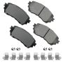 Akebono ACT1711 Akebono ProACT Ultra Premium Ceramic Disc Brake Pad Kit