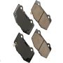 Akebono ACT1718 Akebono ProACT Ultra Premium Ceramic Disc Brake Pad Kit