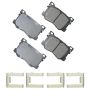 Akebono ACT1799 Akebono ProACT Ultra Premium Ceramic Disc Brake Pad Kit