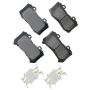 Akebono ACT1802 Akebono ProACT Ultra Premium Ceramic Disc Brake Pad Kit