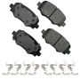 Akebono ACT1809 Akebono ProACT Ultra Premium Ceramic Disc Brake Pad Kit