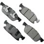 Akebono ACT1818 Akebono ProACT Ultra Premium Ceramic Disc Brake Pad Kit
