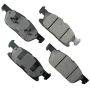 Akebono ACT1818A Akebono ProACT Ultra Premium Ceramic Disc Brake Pad Kit