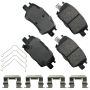 Akebono ACT1844 Akebono ProACT Ultra Premium Ceramic Disc Brake Pad Kit