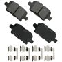Akebono ACT1857 Akebono ProACT Ultra Premium Ceramic Disc Brake Pad Kit