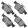 Akebono ACT1878 Akebono ProACT Ultra Premium Ceramic Disc Brake Pad Kit