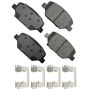Akebono ACT1886 Akebono ProACT Ultra Premium Ceramic Disc Brake Pad Kit