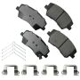 Akebono ACT1912 Akebono ProACT Ultra Premium Ceramic Disc Brake Pad Kit