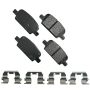 Akebono ACT1921 Akebono ProACT Ultra Premium Ceramic Disc Brake Pad Kit